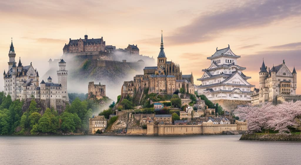 Historic castles background